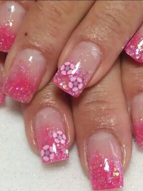 24 Pcs Women's Health Nails FREE SET INCLUDED